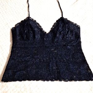 MODA INTERNATIONAL BLACK LACE TOP